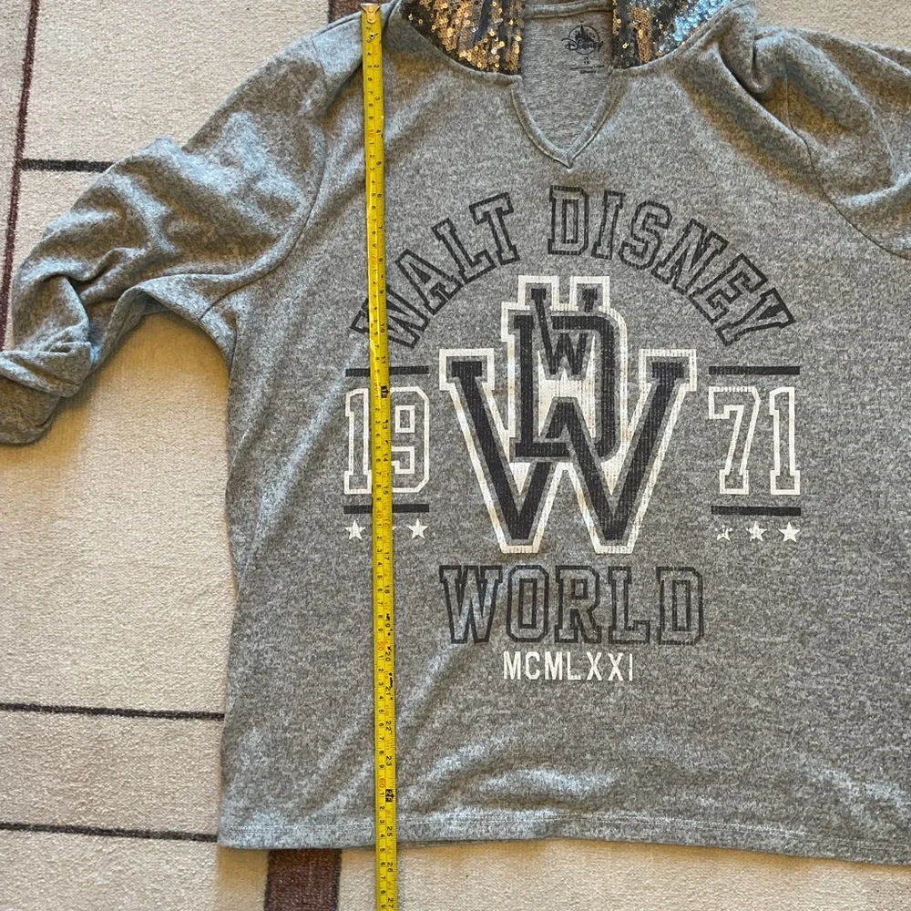 Walt Disney World Sequin Hoodie 1X - Picture 6 of 7